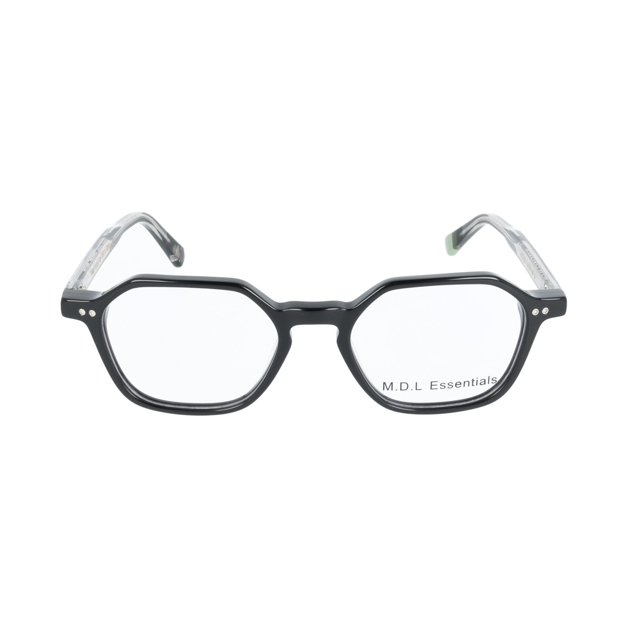 Marjo Design Lab Pegasus occhiale da vista esagonale uomo acetato Black