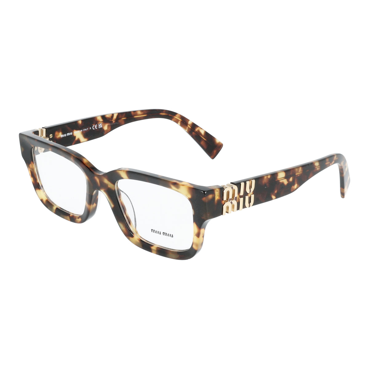 Miu Miu | MU 02YV occhiali vista donna Maculato marrone
