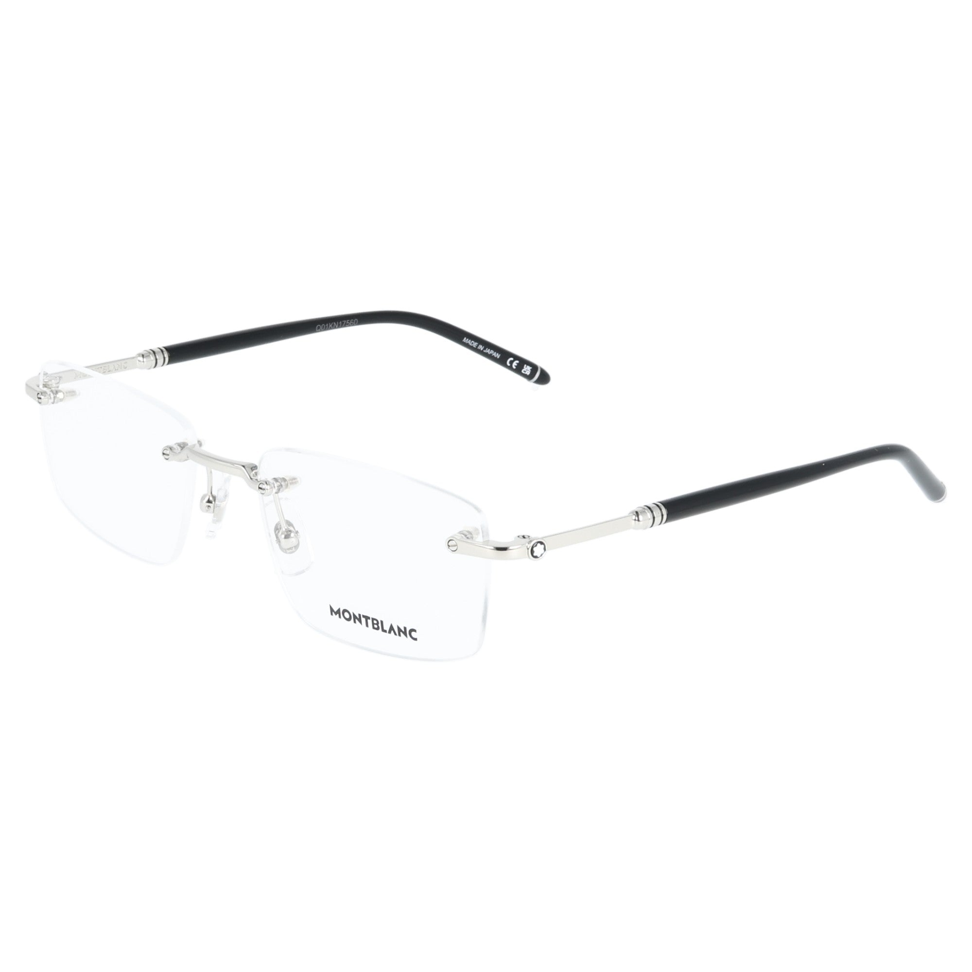 Montblanc | MB0480 001 occhiali da vista uomo Nero aste argentate