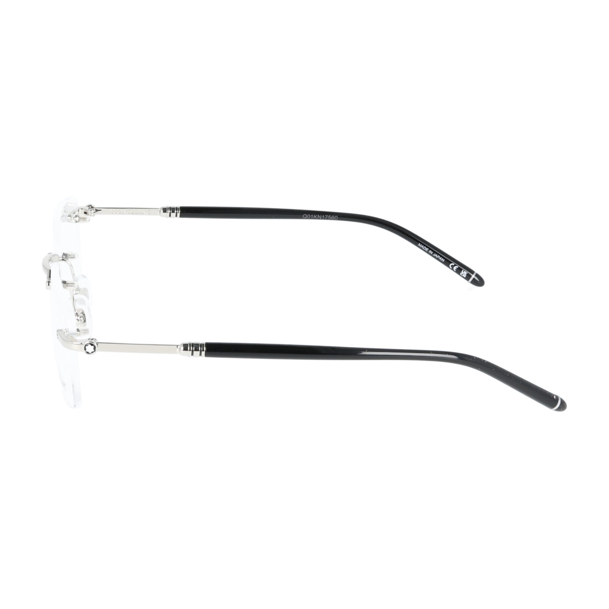 Montblanc | MB0480 001 occhiali da vista uomo Nero aste argentate
