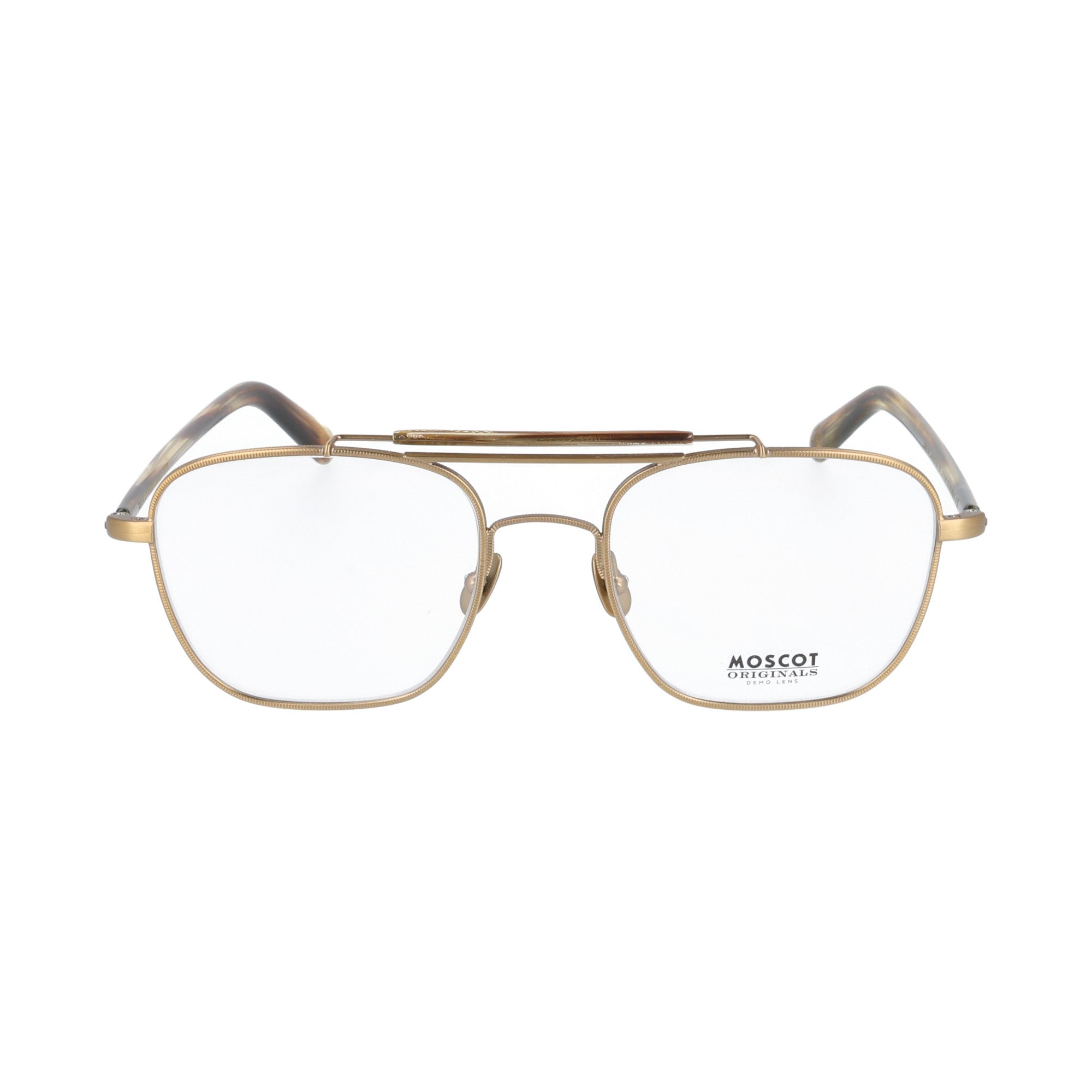 Moscot | Gafilta occhiale da vista uomo metallo  Antique Gold Bamboo