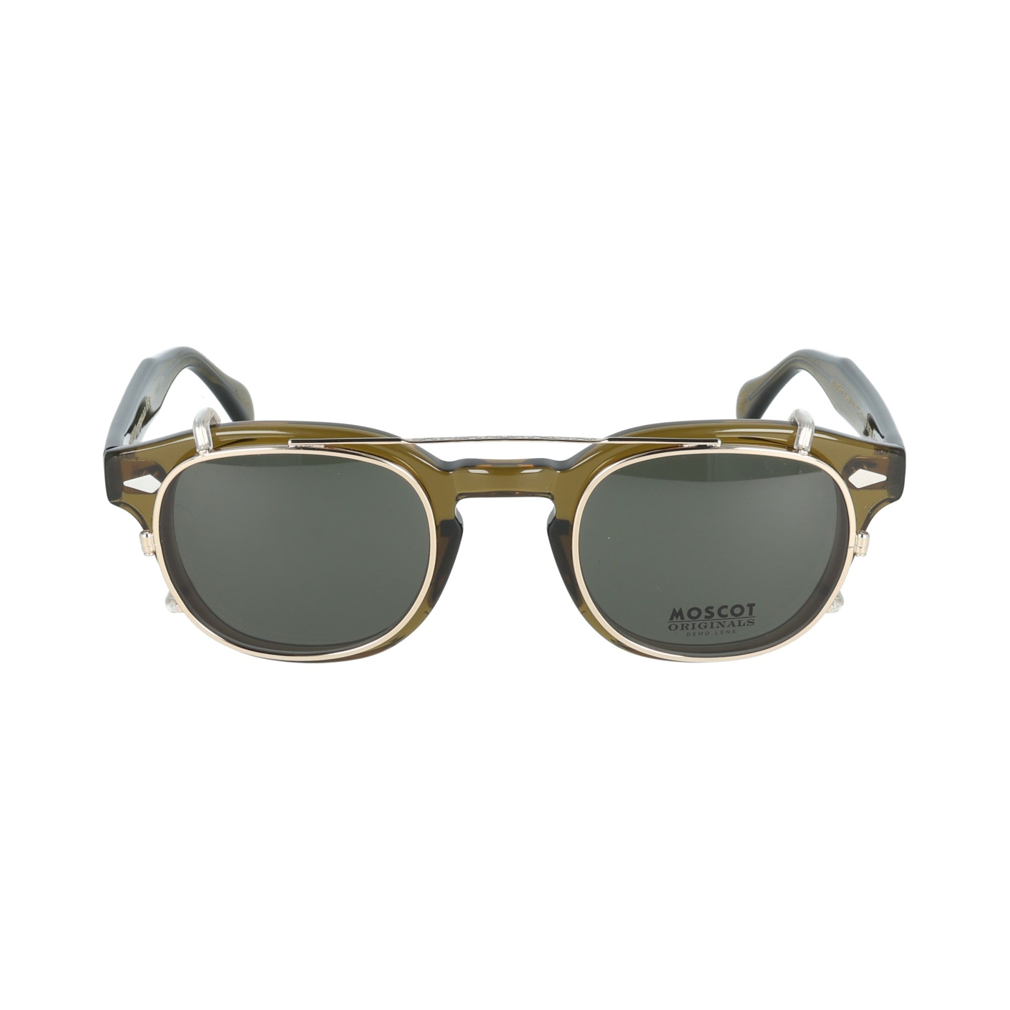 Moscot | Lemtosh Cliptosh occhiale da sole uomo Olive Brown