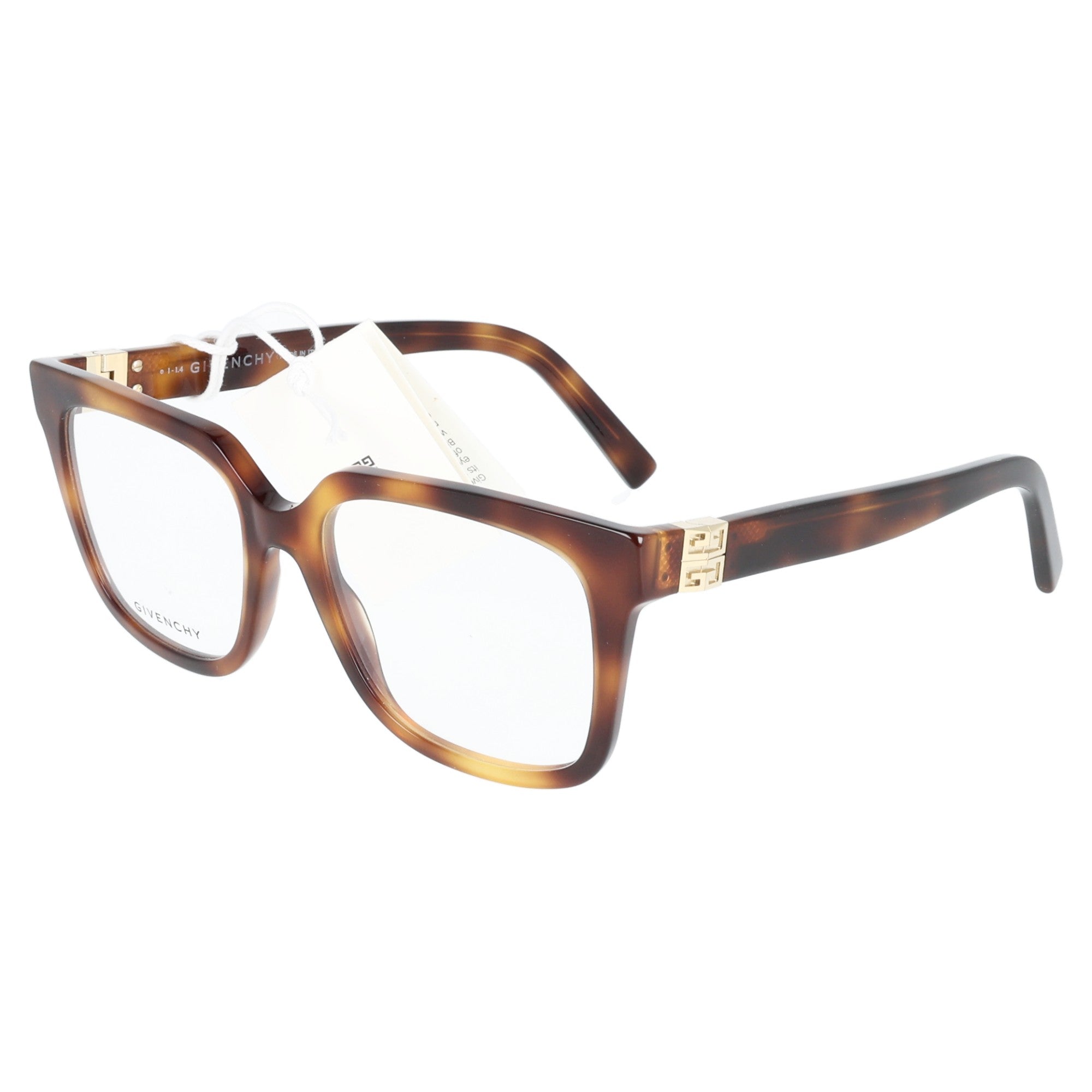 Occhiali da vista donna Givenchy GV50042I colore 053 tartarugato chiaro vista laterale