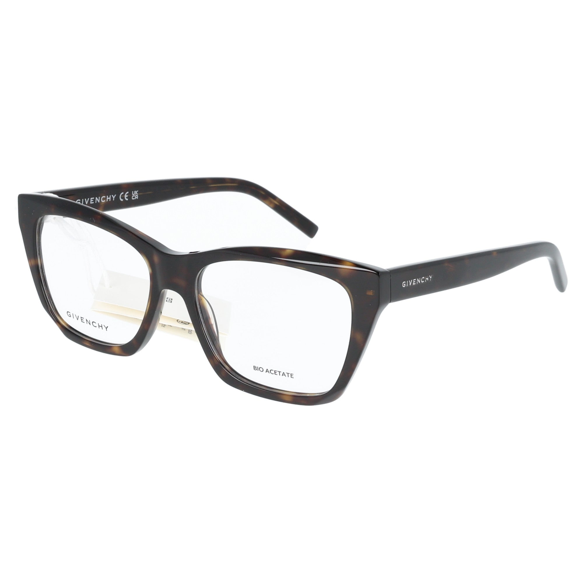 Occhiali da vista donna Givenchy cat-eye GV50088I tartarugato, vista tre quarti
