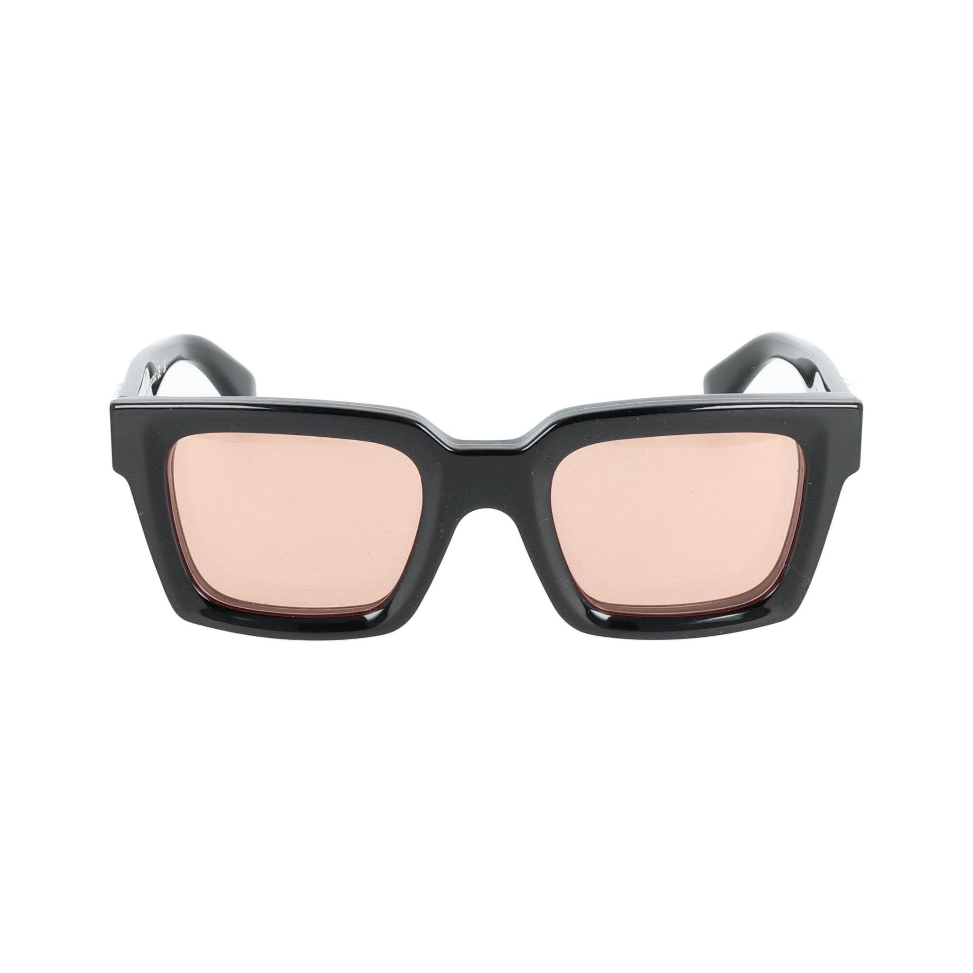 Off-White | OW9000 occhiali da sole uomo Clip on Nero con lenti color pesca