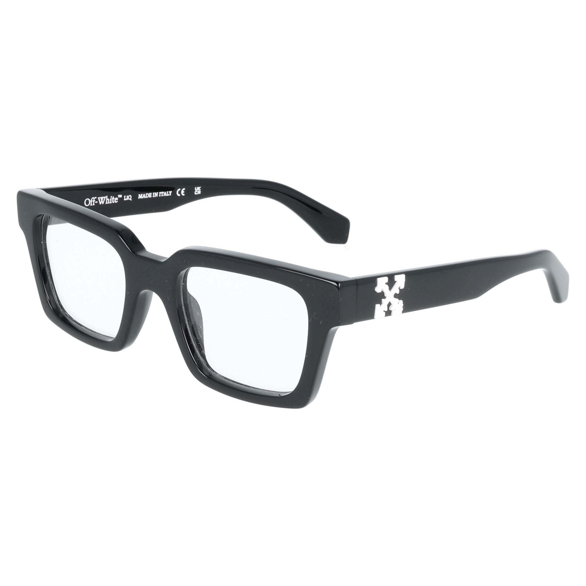 Off-White | OW9000 occhiali da vista uomo con Clip on Nero laterale