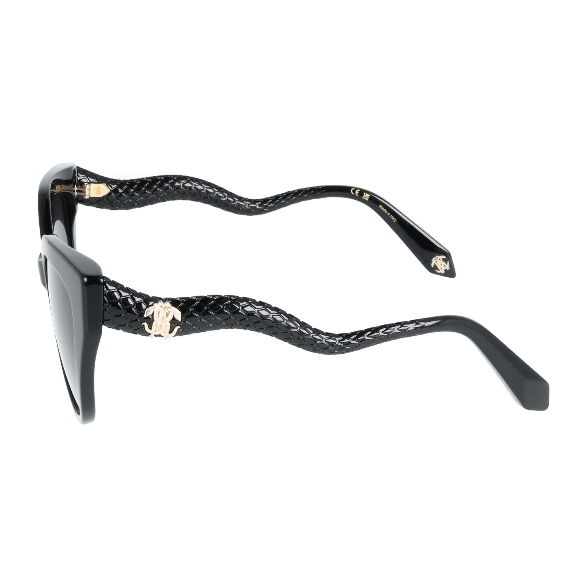 Roberto Cavalli | SRC138M col. 0700 occhiale da vista donna acetato cateye Nero