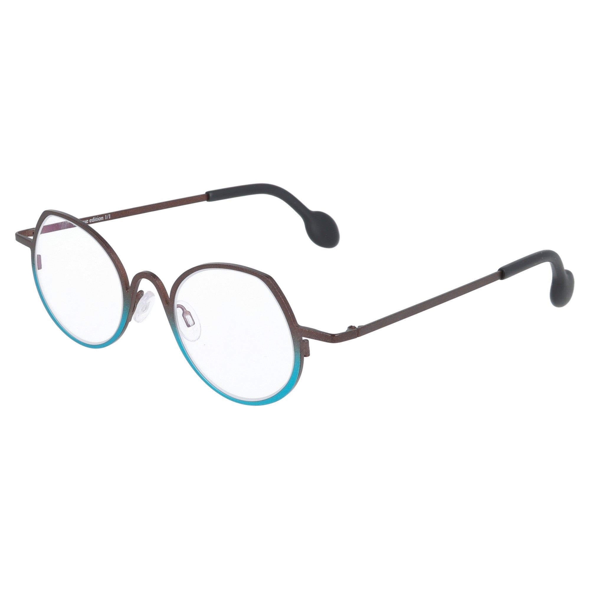 Theo |  Constantia occhiale da vista unisex titanio azzurro & ruggine
