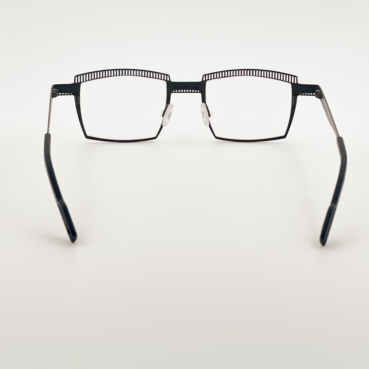 Theo Crayon occhiale donna nero rettangolare titanio