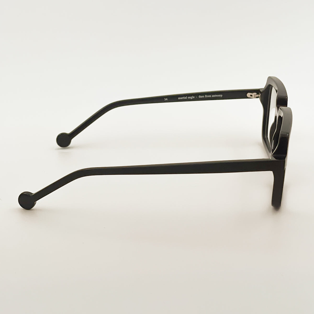 Theo Eyewear Martial Eagle Occhiali vista unisex acetato di cellulosa nero