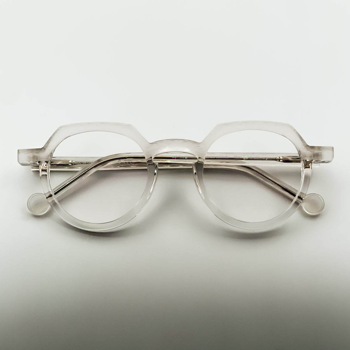 Theo Eyewear  Occhiali da vista unisex Common Ostrich bianco trasparente