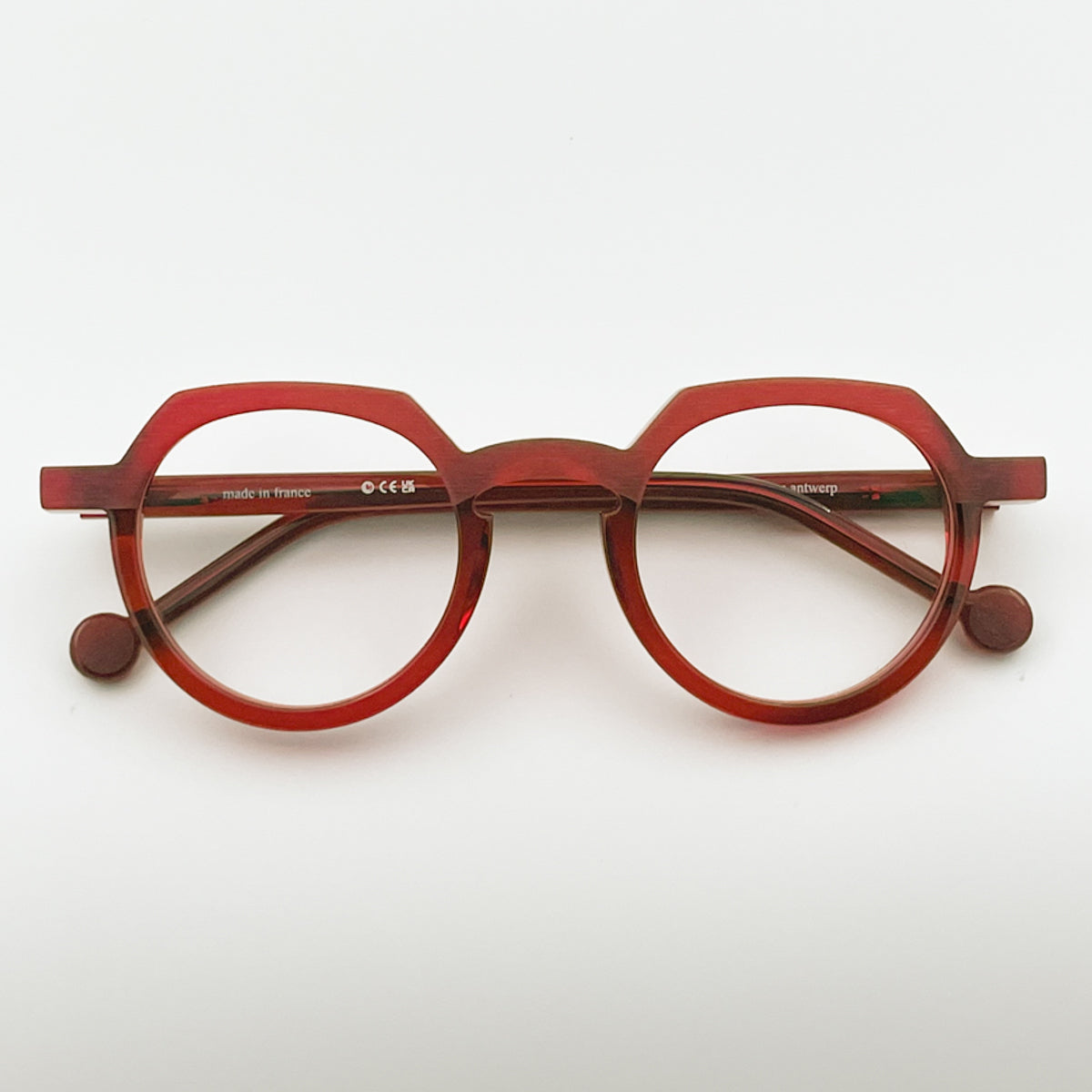 Theo Eyewear  Occhiali da vista unisex Common Ostrich rosso