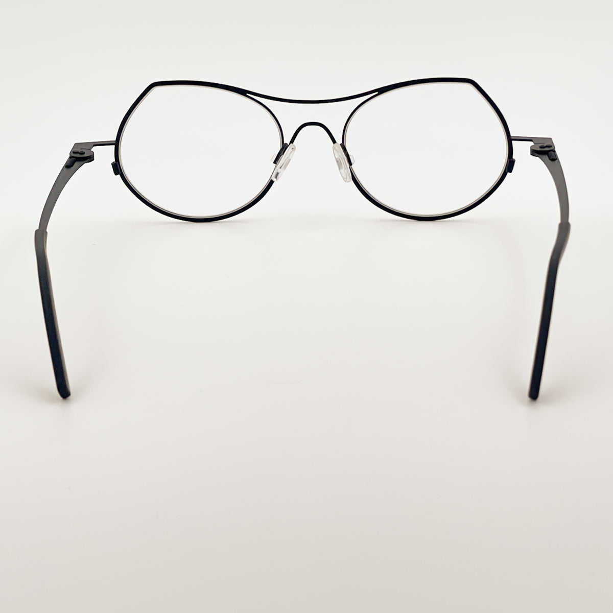 Theo Isobath occhiali da vista donna bianco nero titanio