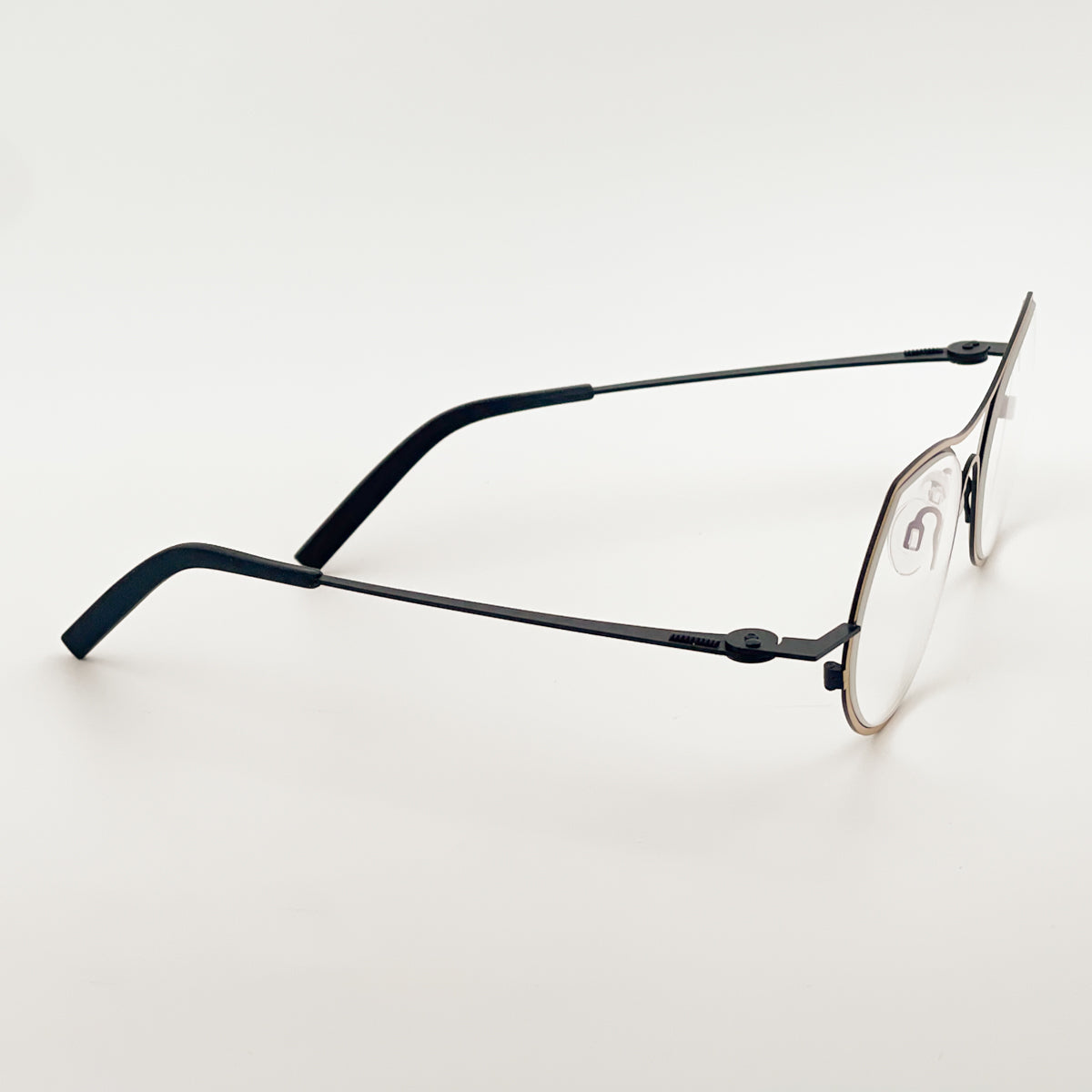 Theo Isobath occhiali da vista donna bianco nero titanio