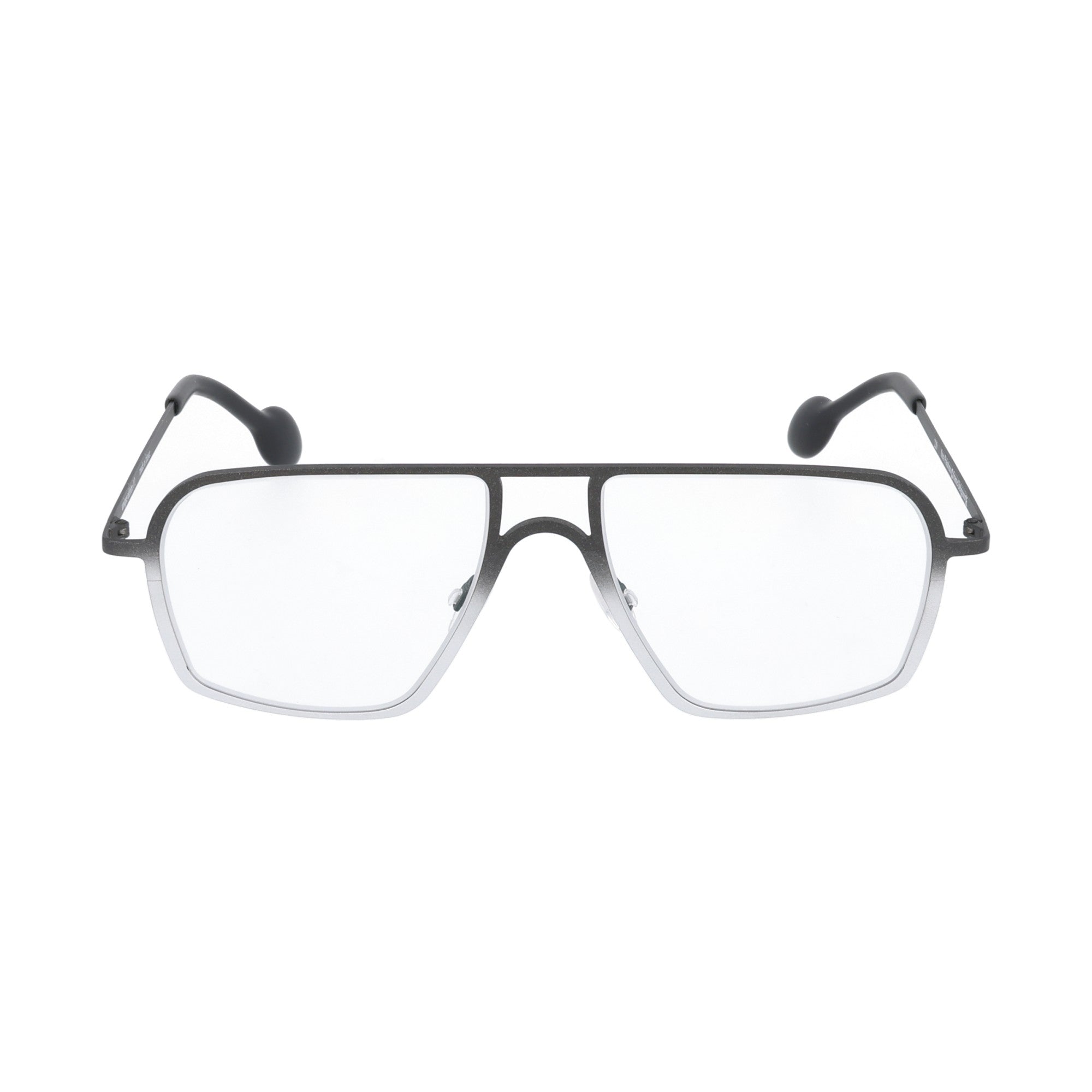 Theo | Palatino Bianco e Nero occhiale da vista unisex rettangolare