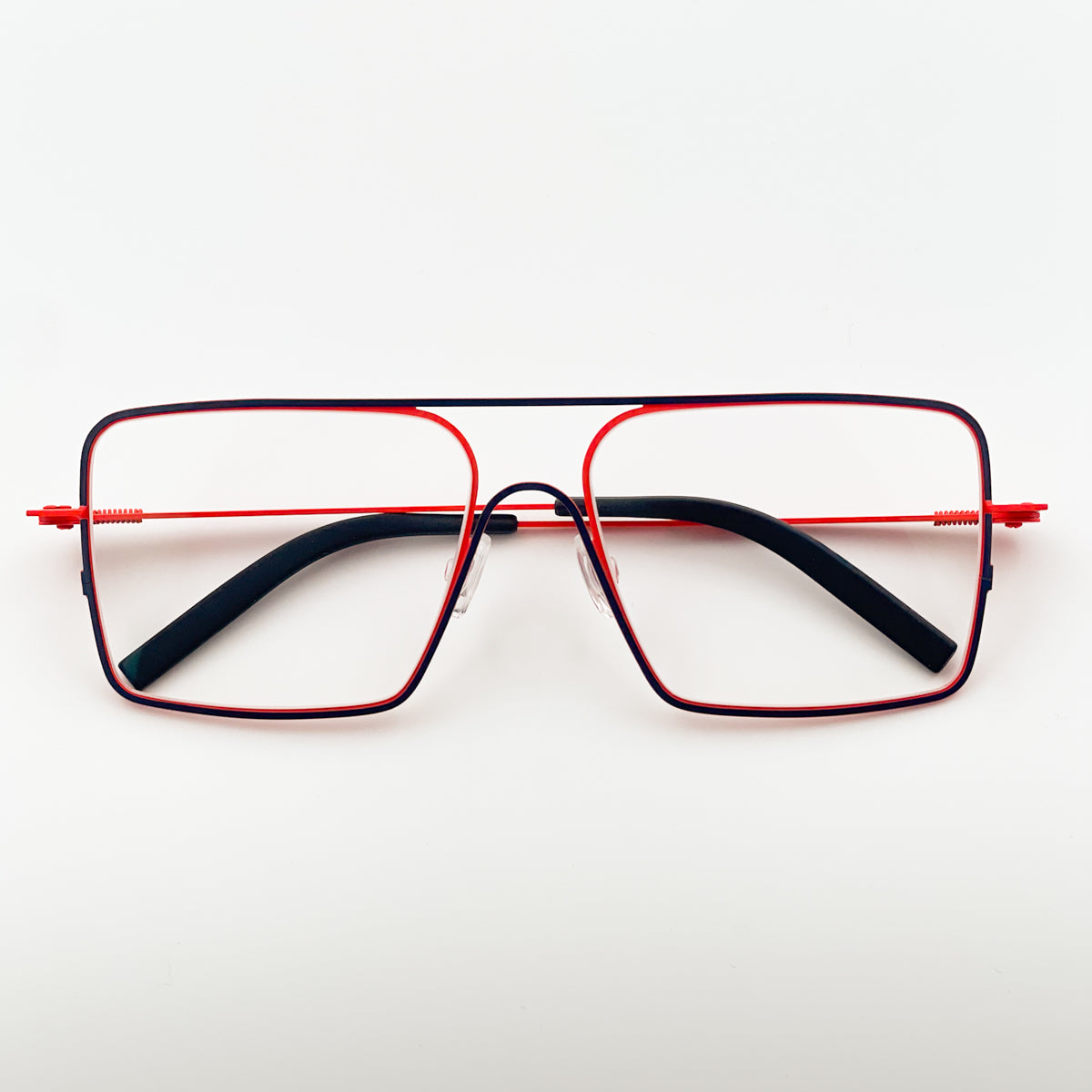 Theo | occhiali da vista da uomo Isohel colori Nero / Rosso