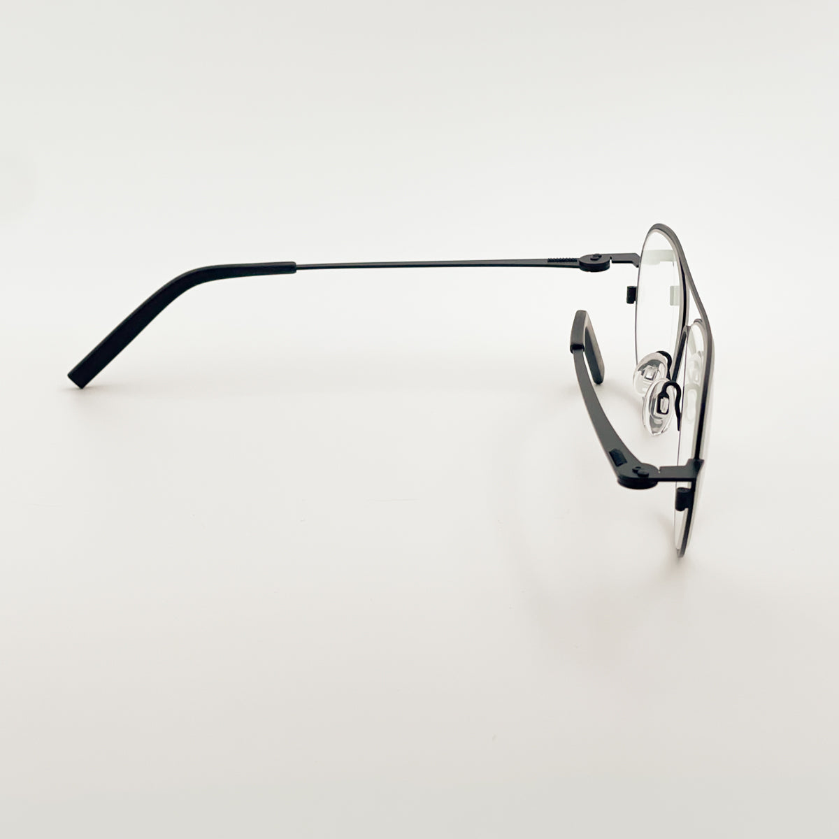 Theo unisex Isohypse acciaio ultraleggero occhiale vista nero 