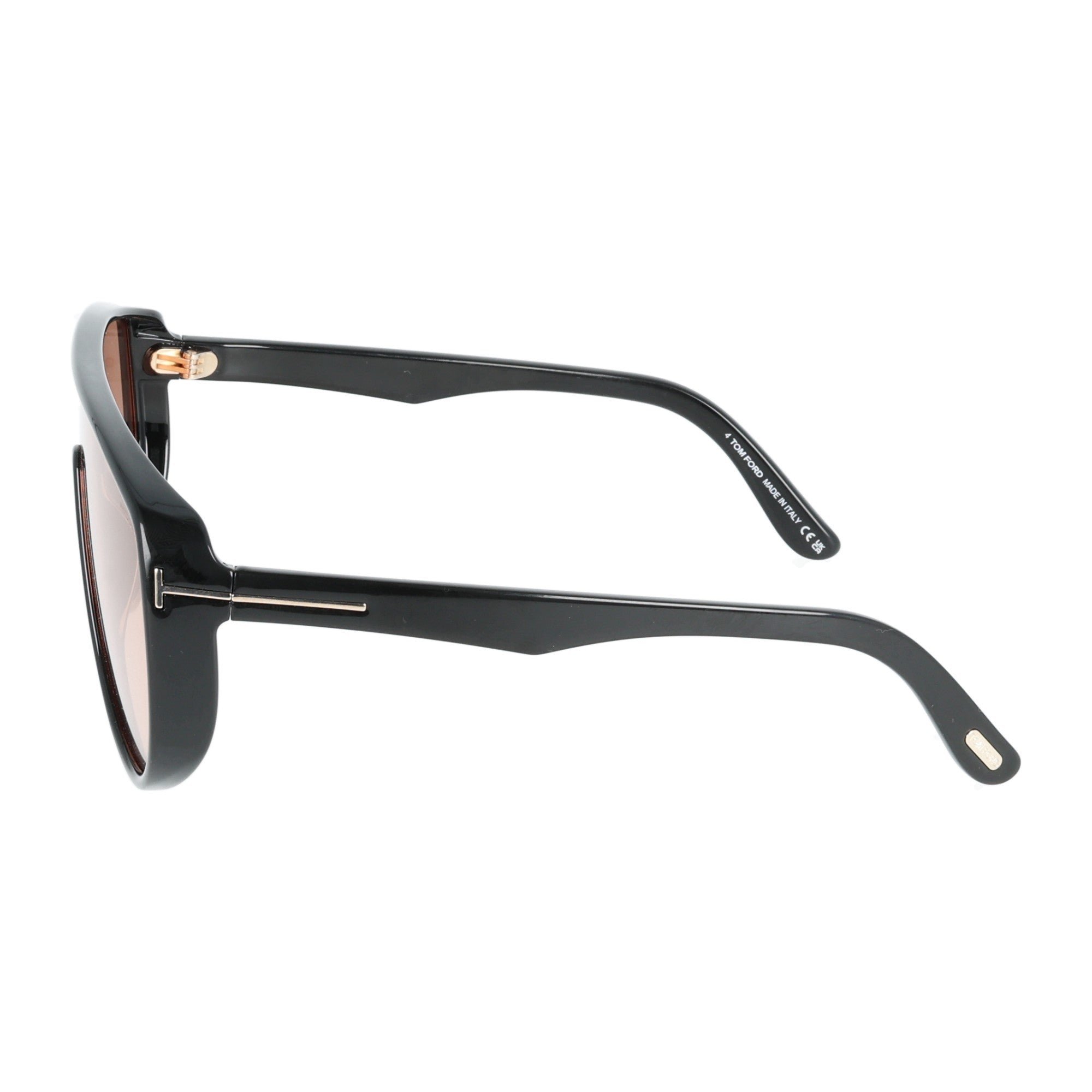 Tom Ford | Achilles TF1182 05E occhiali da sole aviator unisex Nero con lenti marroni