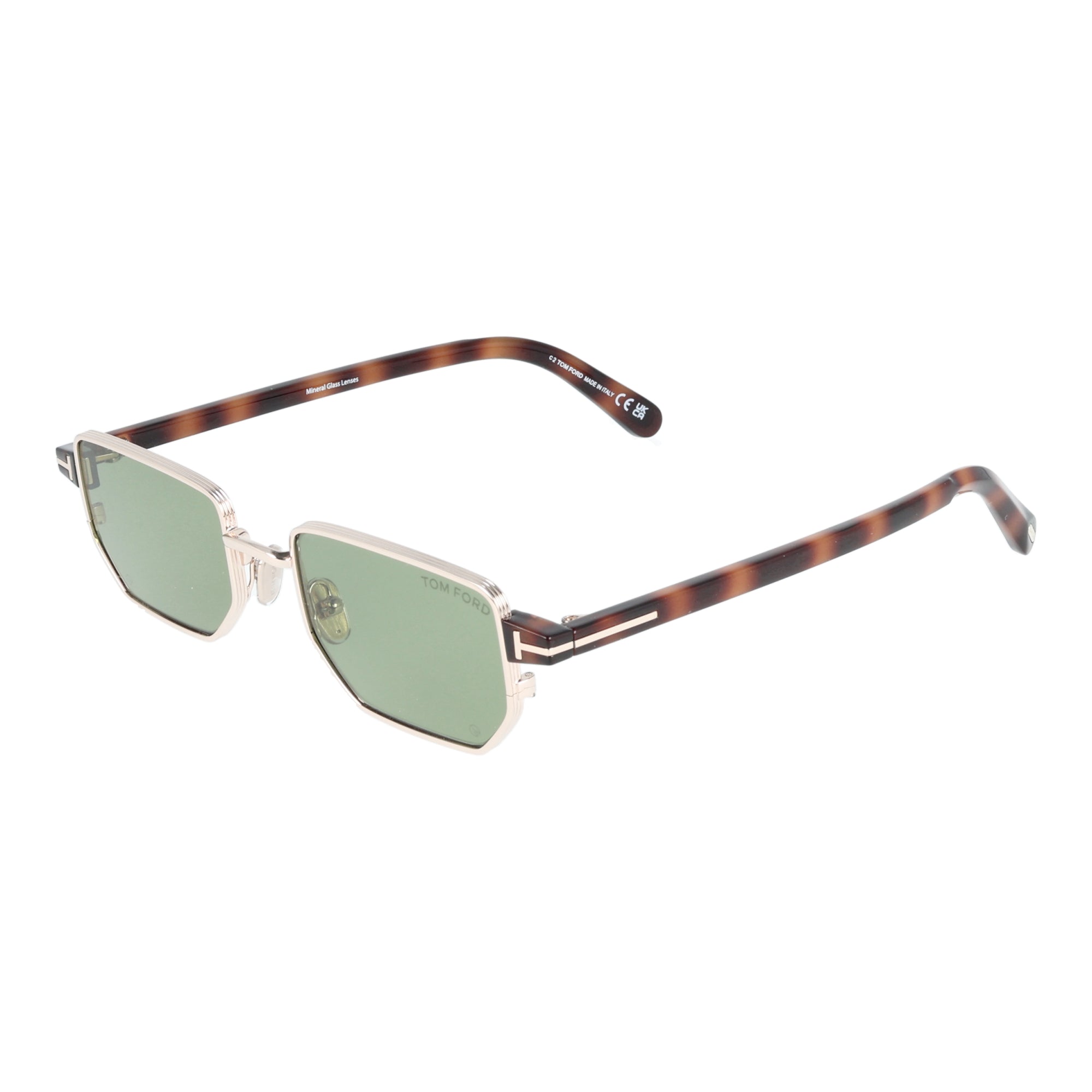 Tom Ford | FT1360 occhiali da sole uomo Lenti minerali liam 02 Metallo dorato