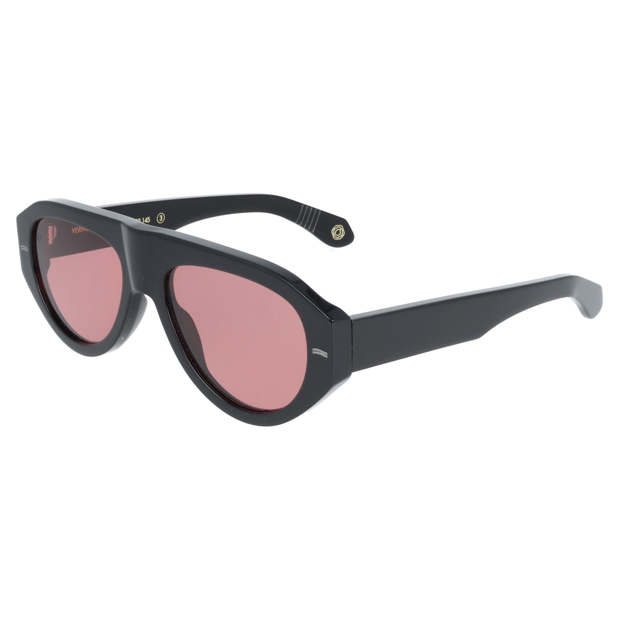 occhiali da sole da donna Vernon Kyme nero lenti rosa wayfare
