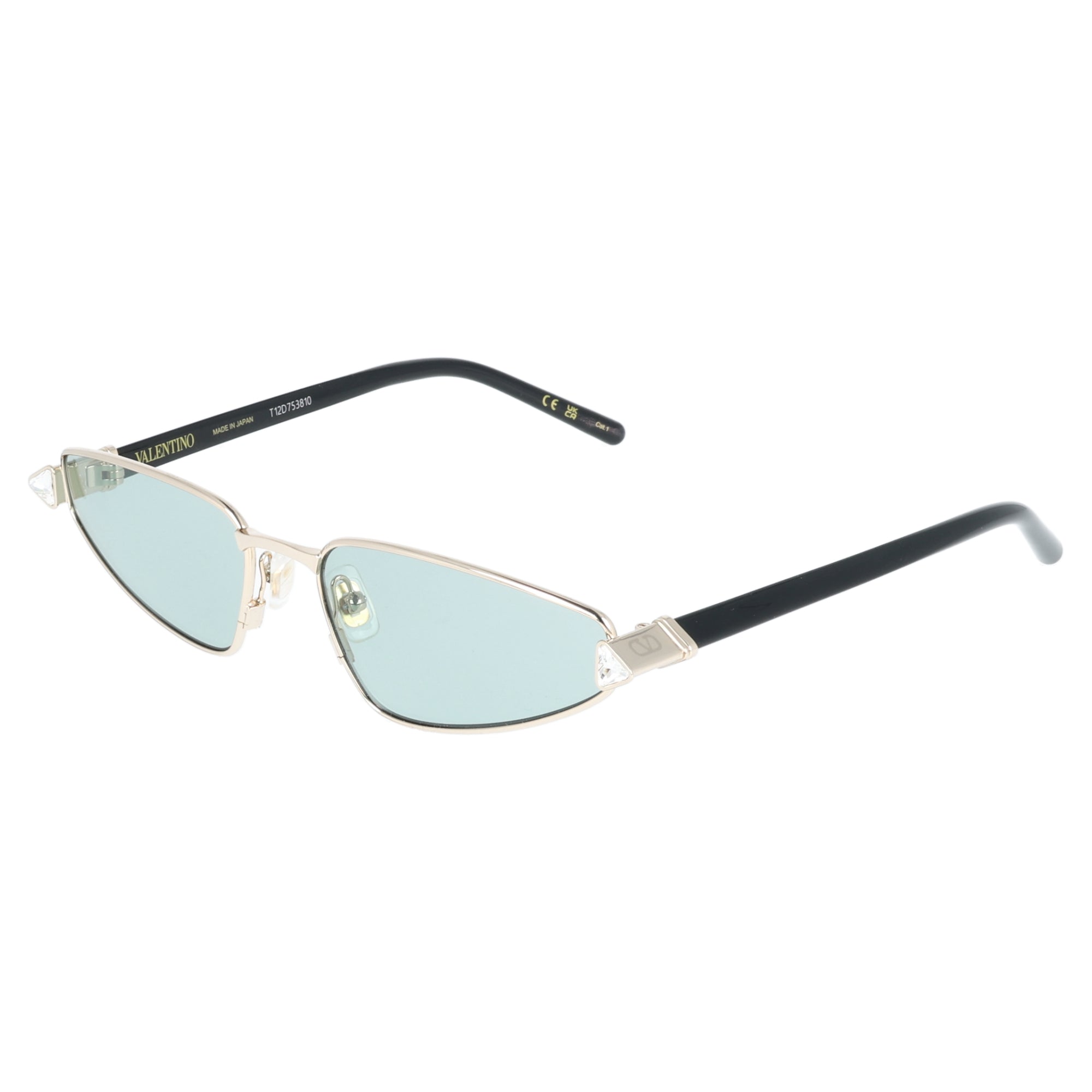 Valentino | VG0035S 003 occhiali da sole donna cateye Metallo grigio con pietre