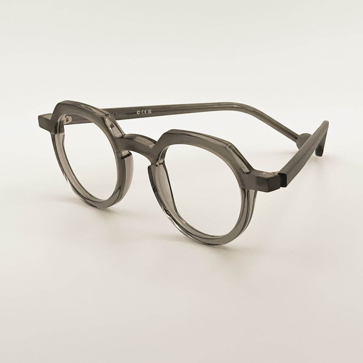 Theo | Common ostrich - Grigio / Rosso / Bianco trasparente