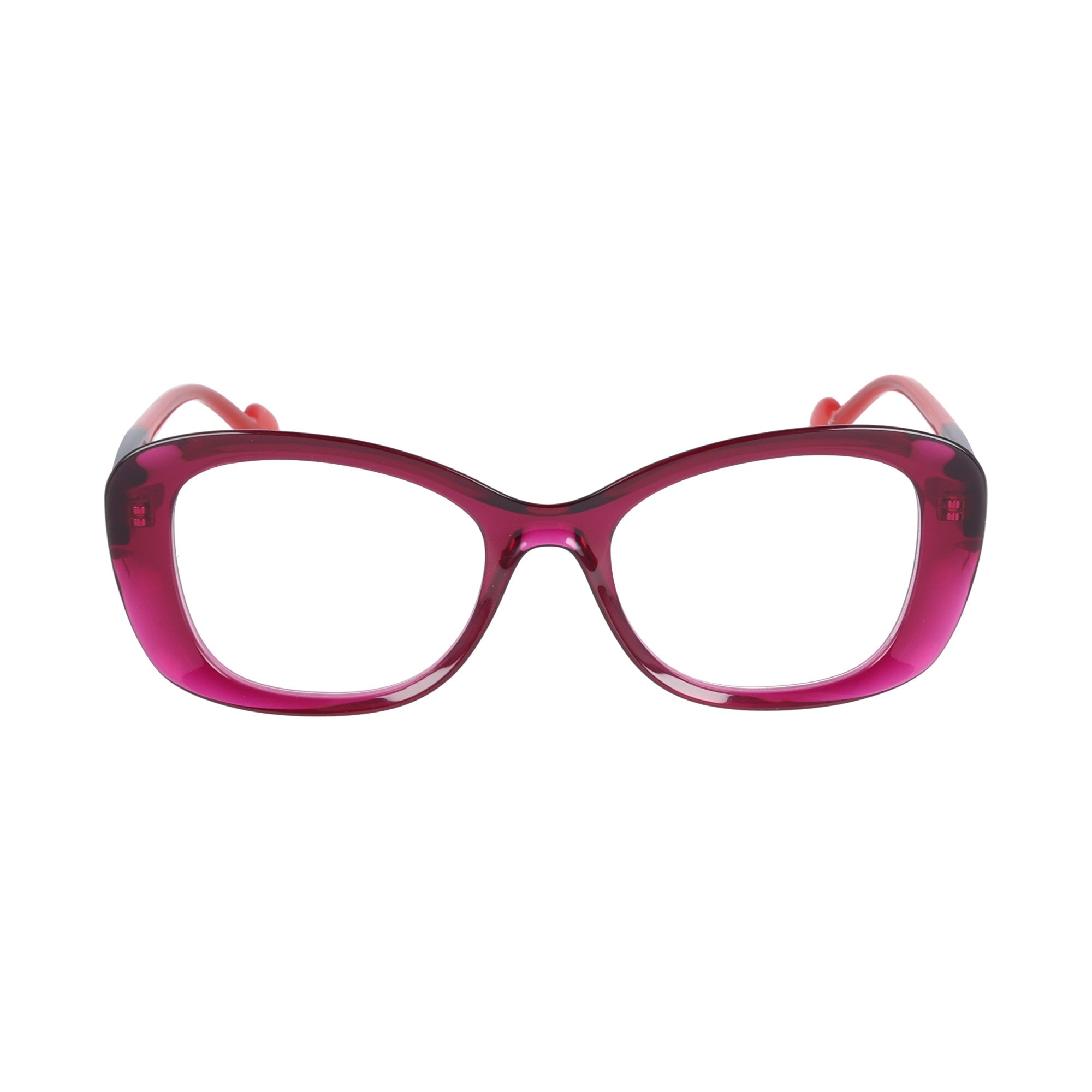 occhiale da vista da donna fucsia Caroline Abram squadrato cateye acetato