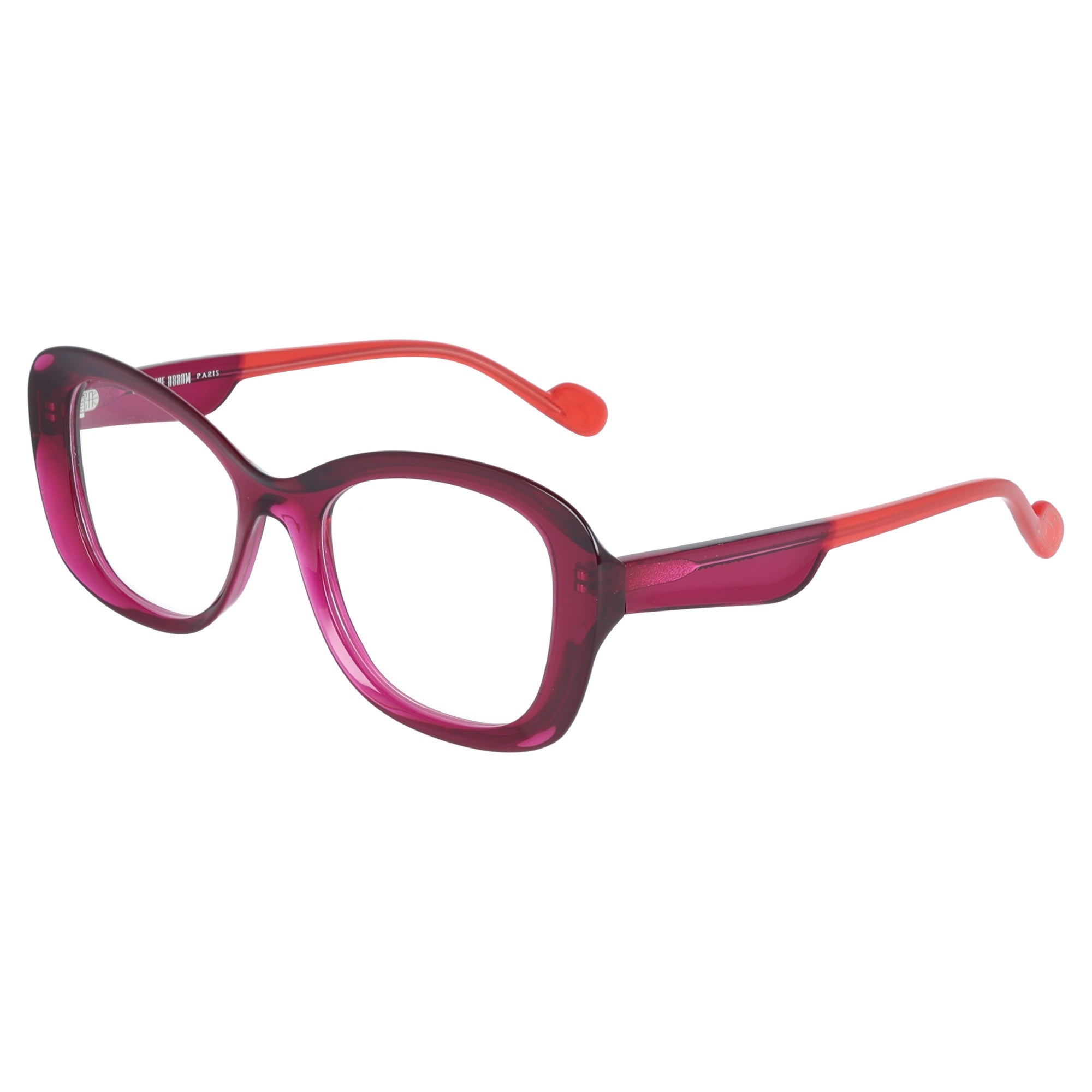 occhiale da vista da donna fucsia Caroline Abram squadrato cateye acetato