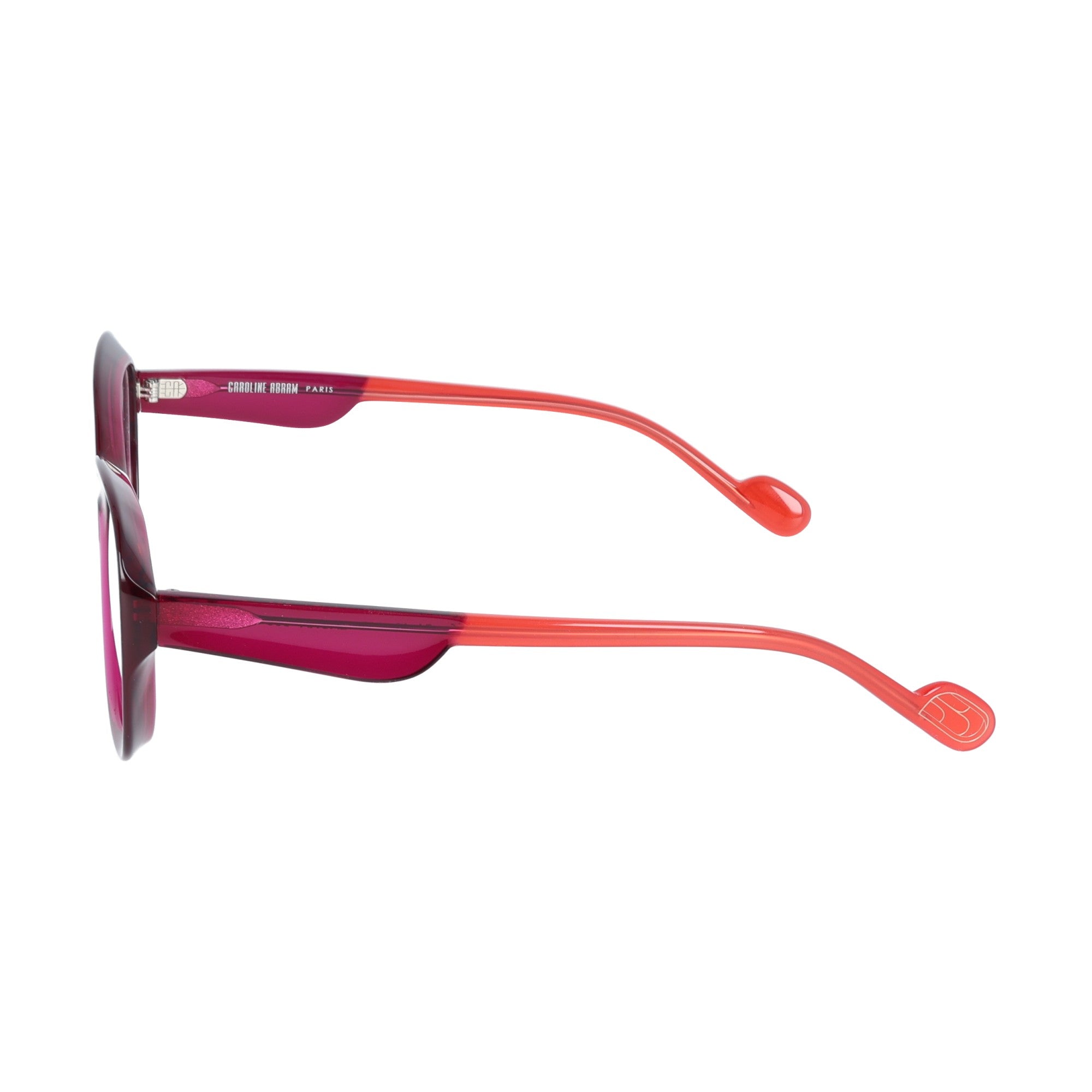 occhiale da vista da donna fucsia Caroline Abram squadrato cateye acetato