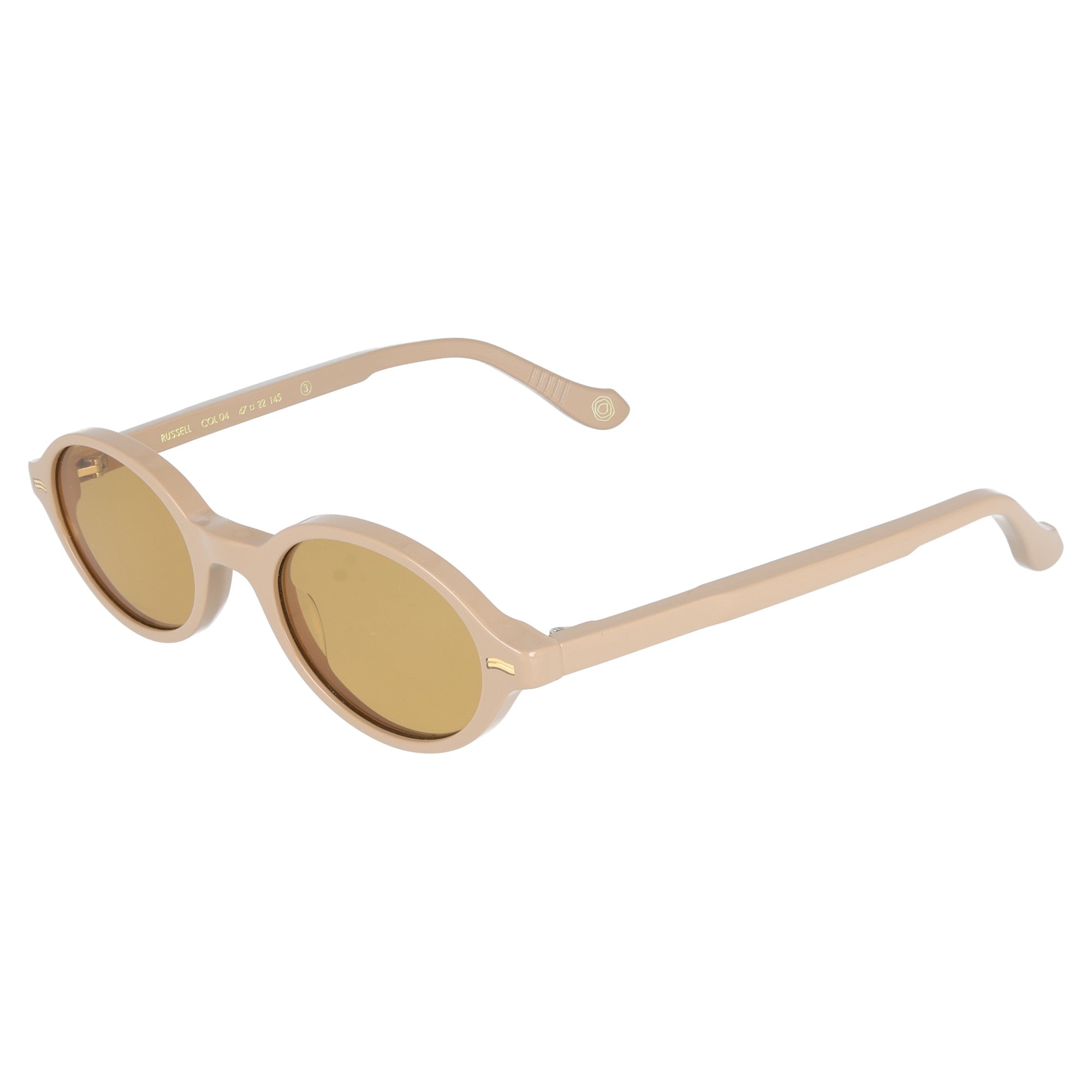 occhiali da sole da donna Russel Kyme beige cateye